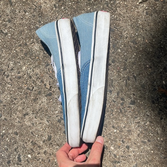 Vans Old Skool Denim Two-Tone Denim Lace Up Sneakers Womens Size 7.5 - Picture 8 of 9